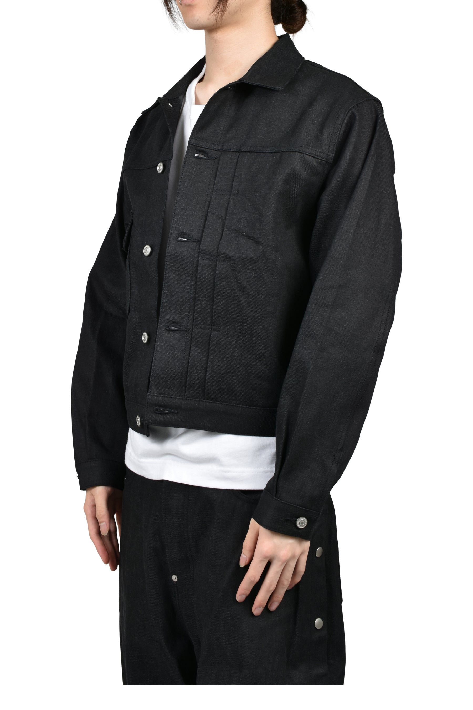 RH TYPE-1 TRUCKER JACKET / RAW BLK