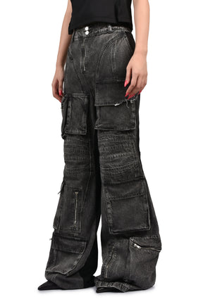 CARGO JEANS / BLK