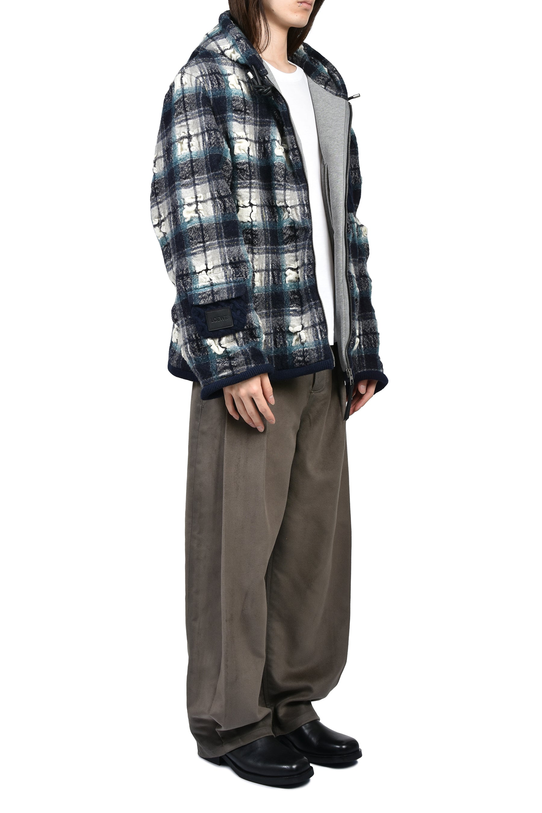 HOODED JACKET / NVY WHT