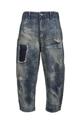 STEINBECK DENIM POCKET PANTS VINTAGE CUSTOM / BLU
