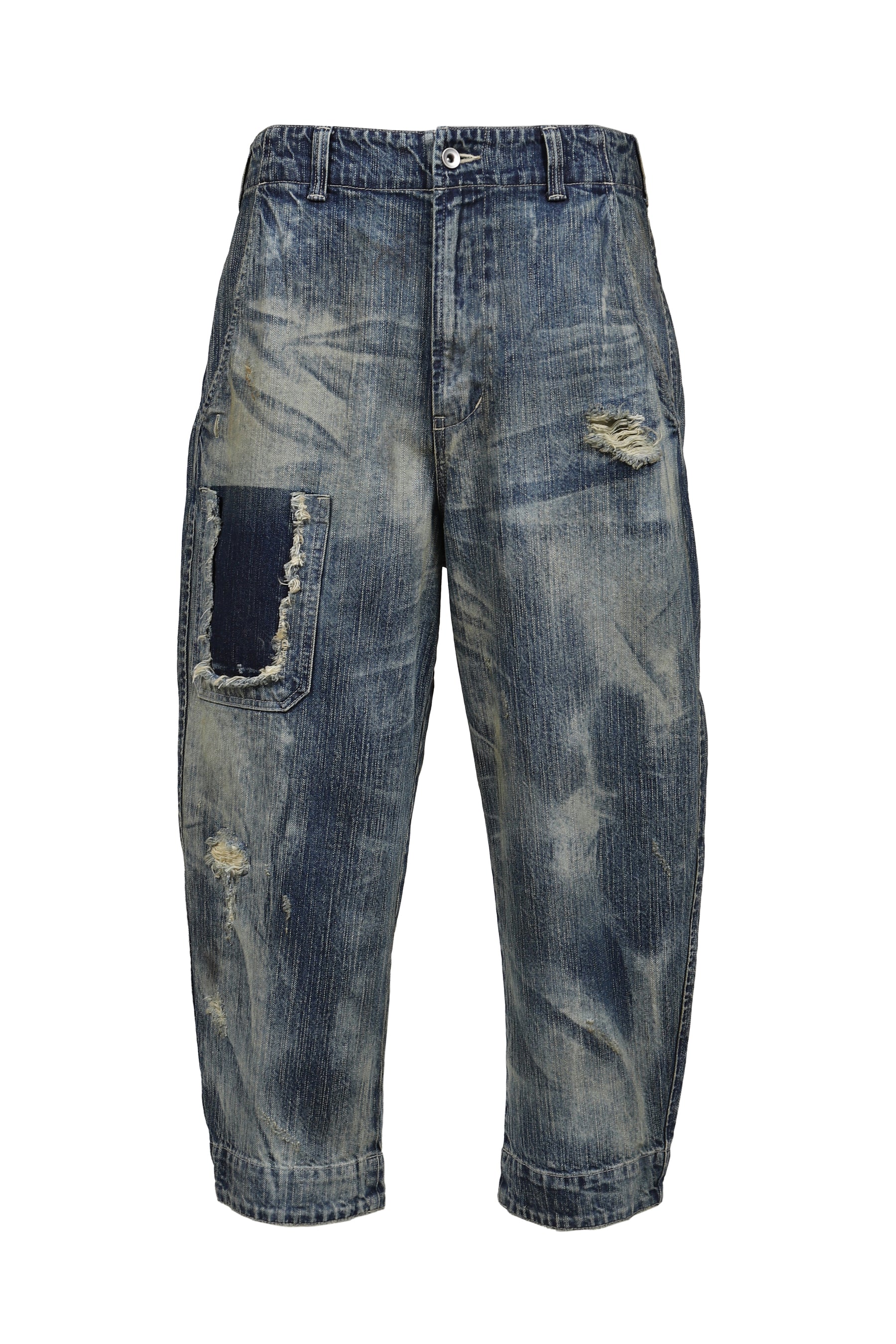 STEINBECK DENIM POCKET PANTS VINTAGE CUSTOM / BLU