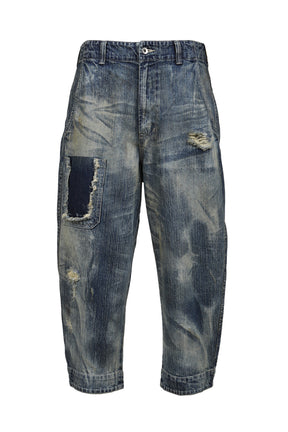 STEINBECK DENIM POCKET PANTS VINTAGE CUSTOM / BLU