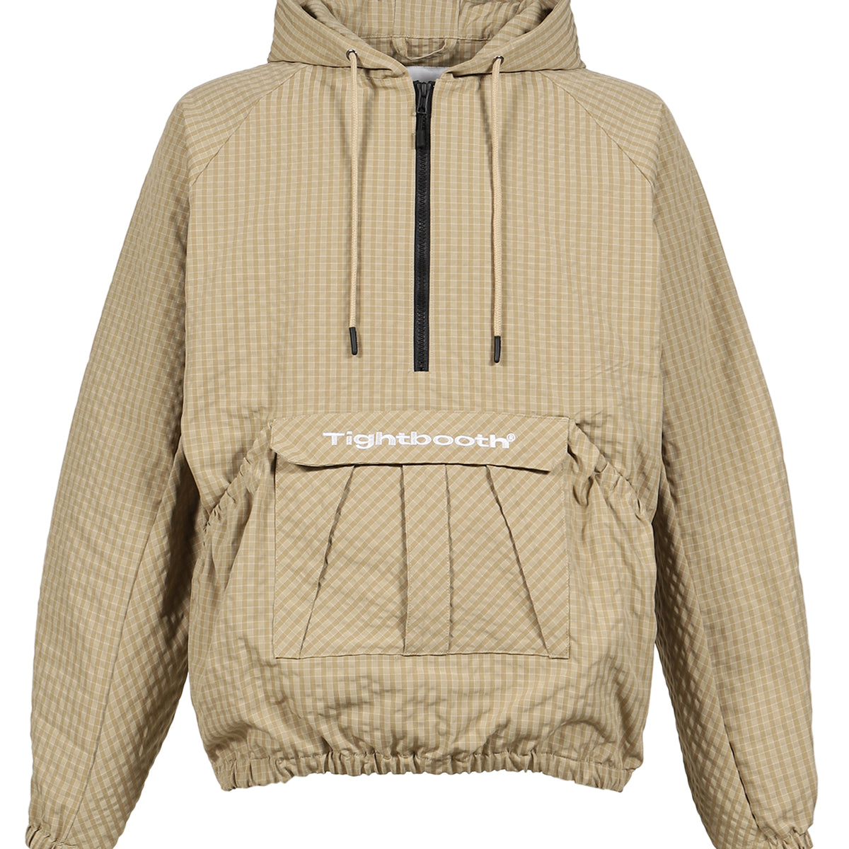 TIGHTBOOTH タイトブース SS26 RIPPLE PLAID ANORAK / BEI - NUBIAN