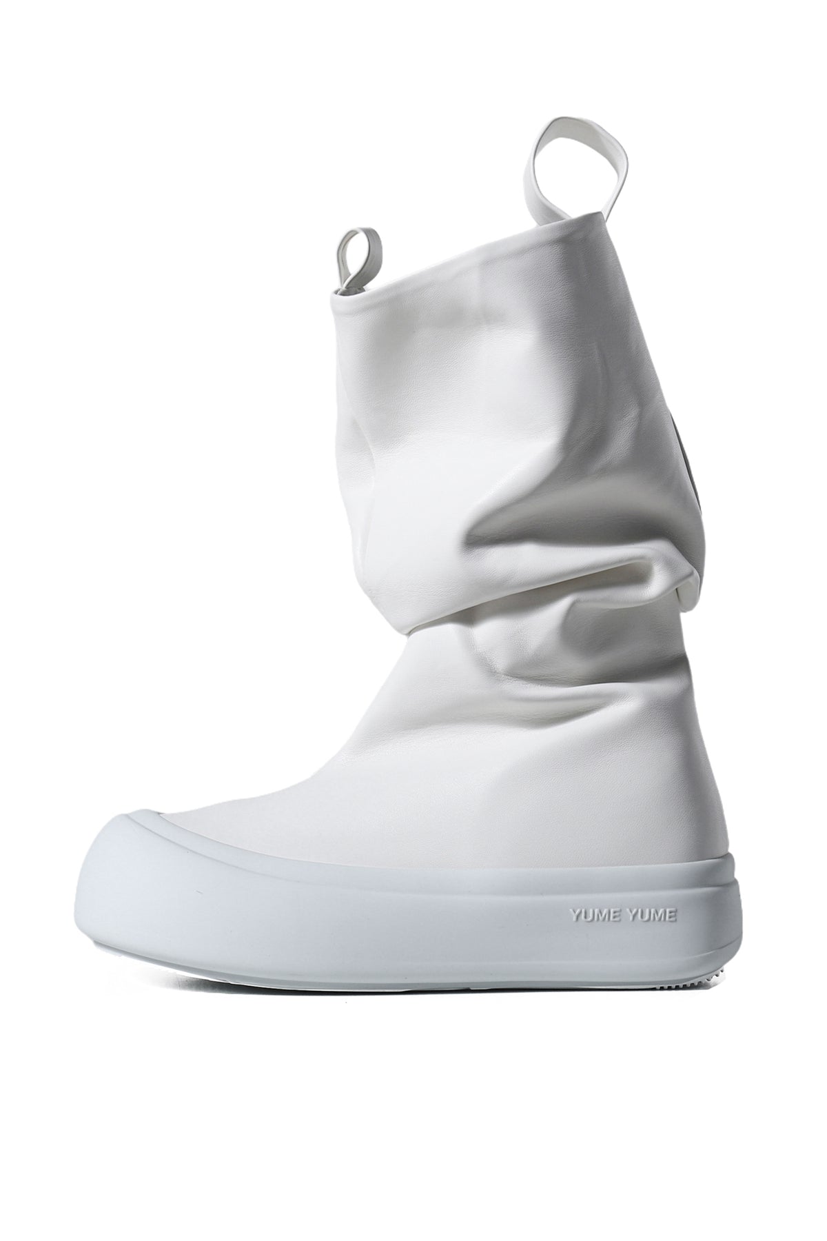 LOW FISHERMAN BOOT / WHITE VEGAN LEATHER