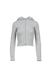 G CLASSIC ESSENTIAL RIB ZIP-UP / GRY