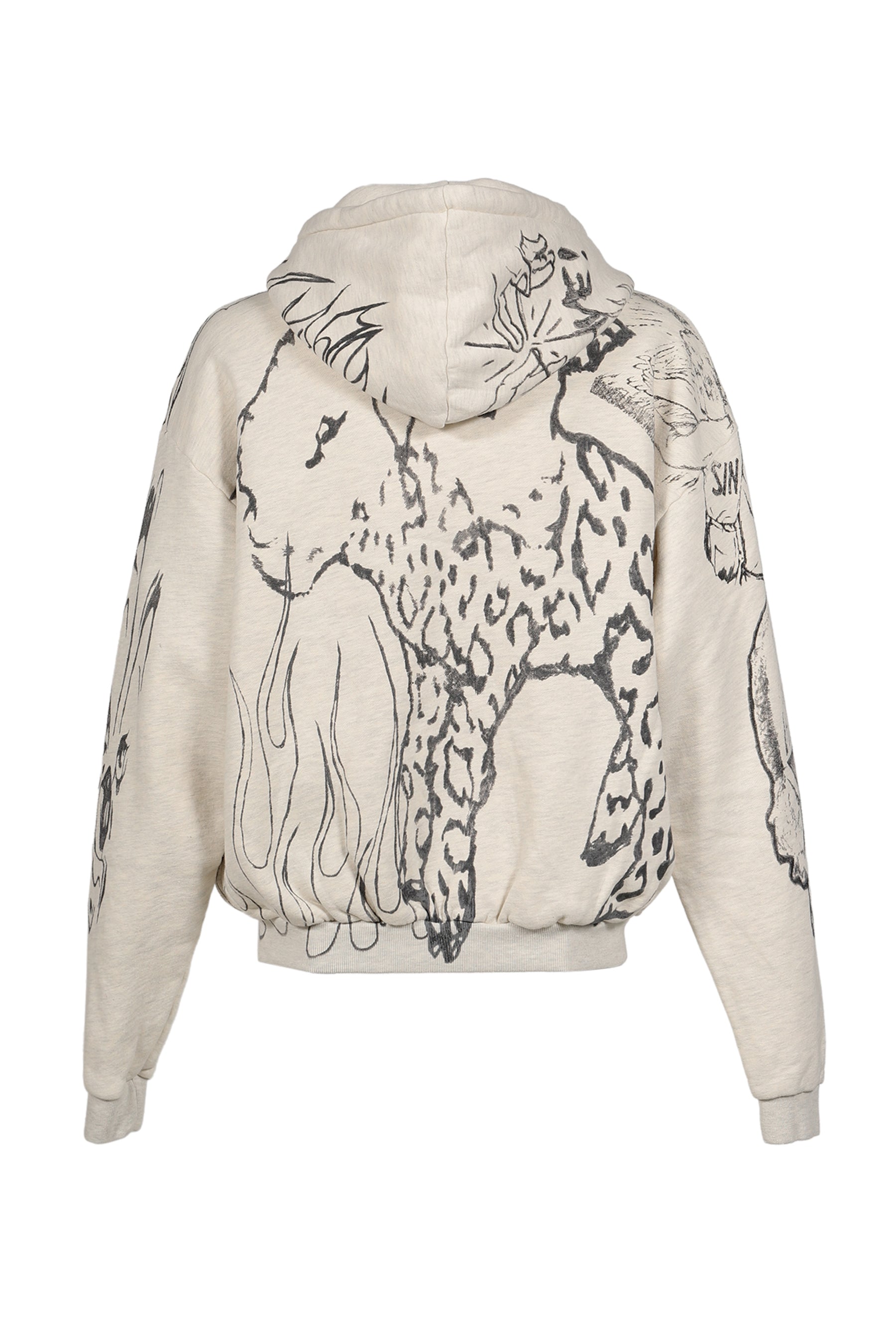 GRAFFITI ZIP-UP / GRY