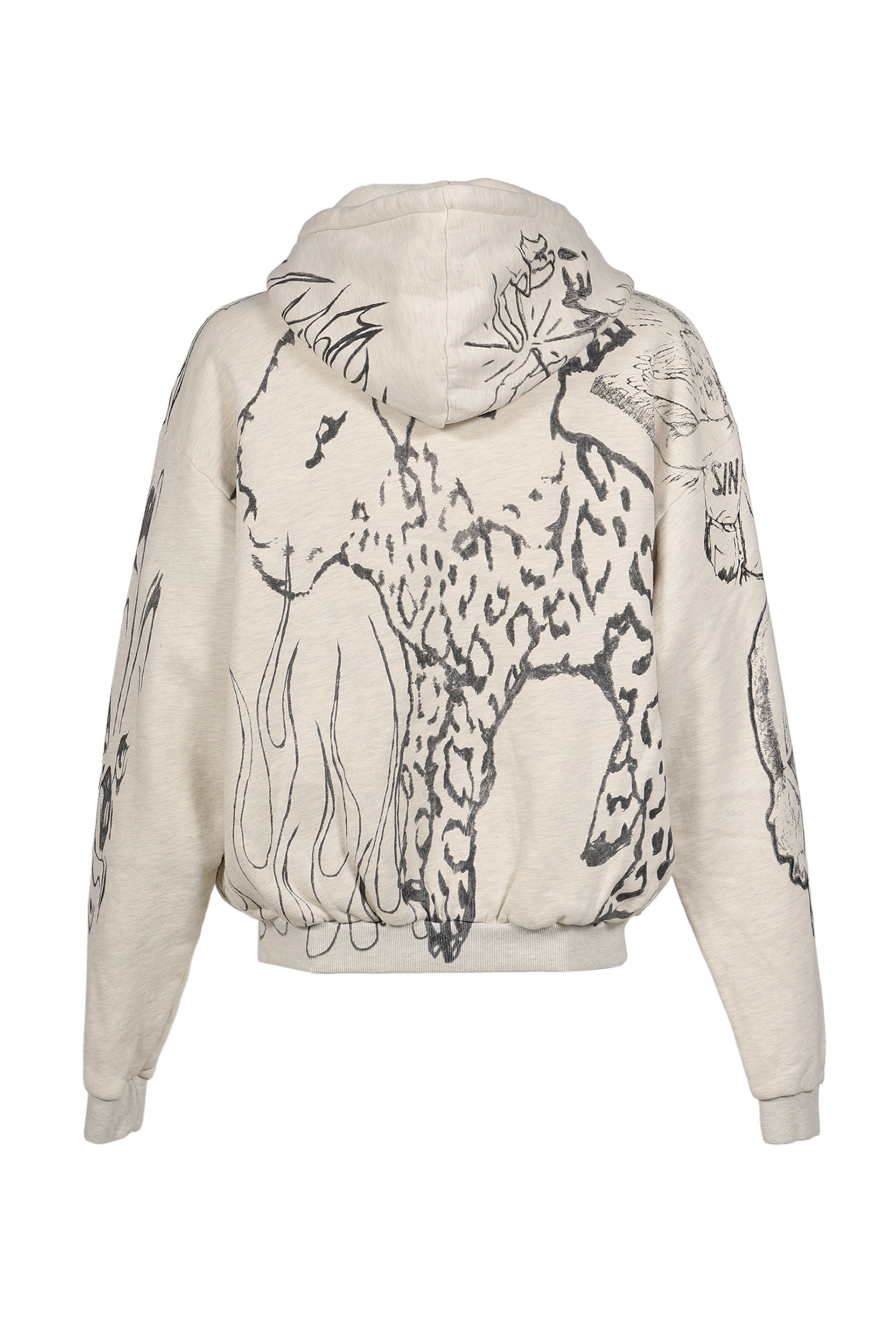 GRAFFITI ZIP-UP / GRY