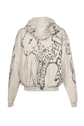 GRAFFITI ZIP-UP / GRY