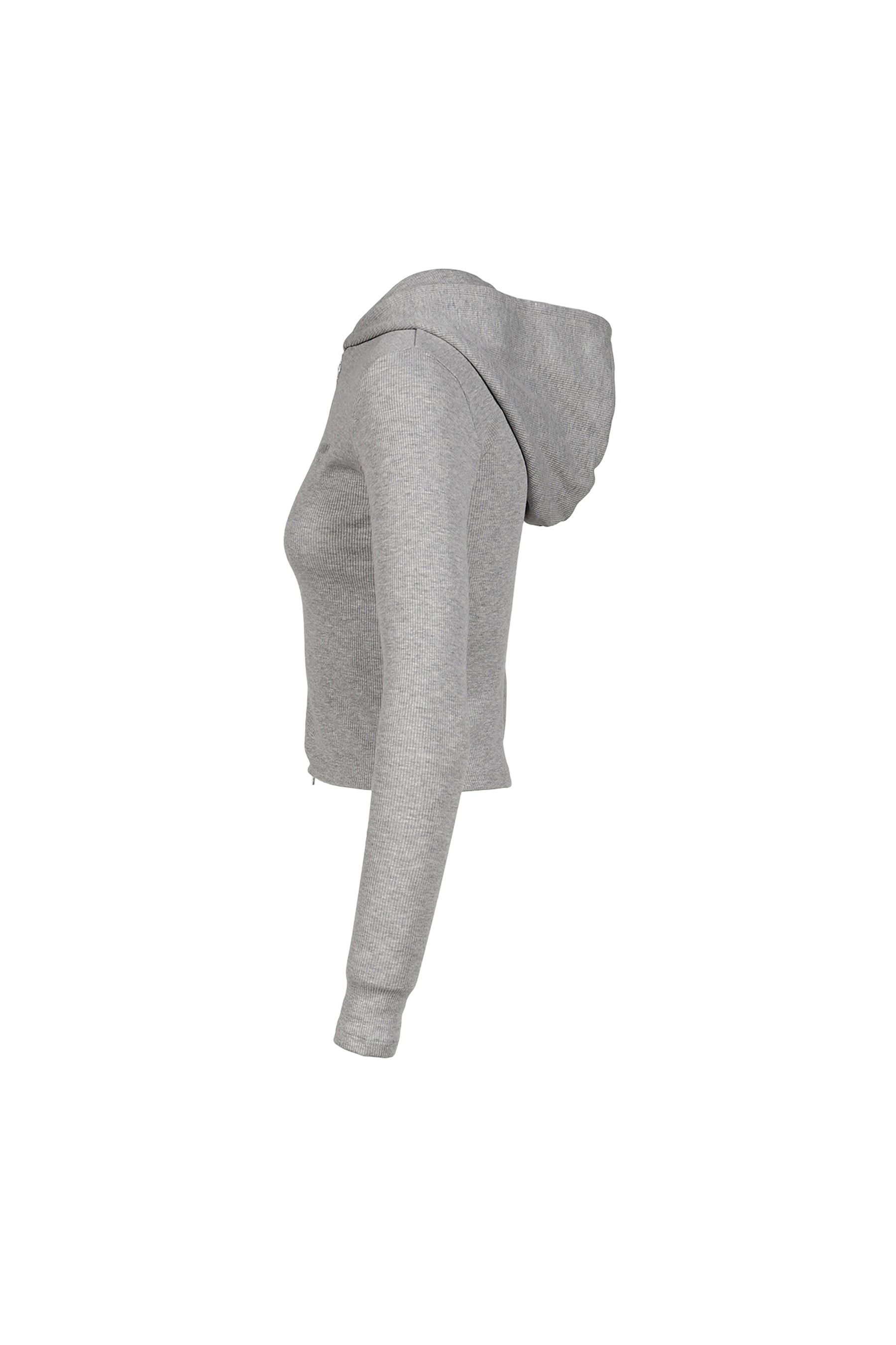 G CLASSIC ESSENTIAL RIB ZIP-UP / GRY