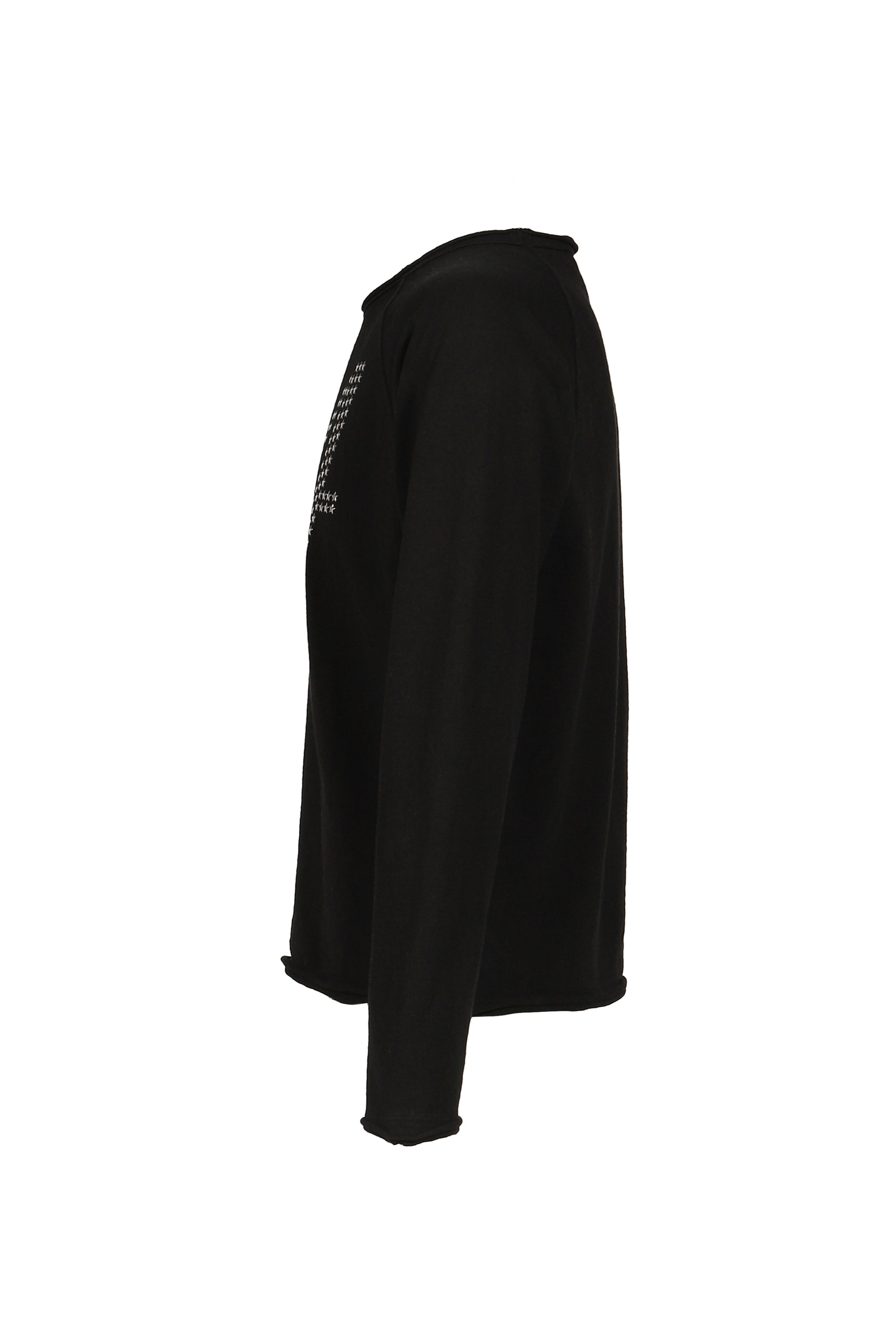 STAR 34 FITTED L/S T-SHIRT / BLK