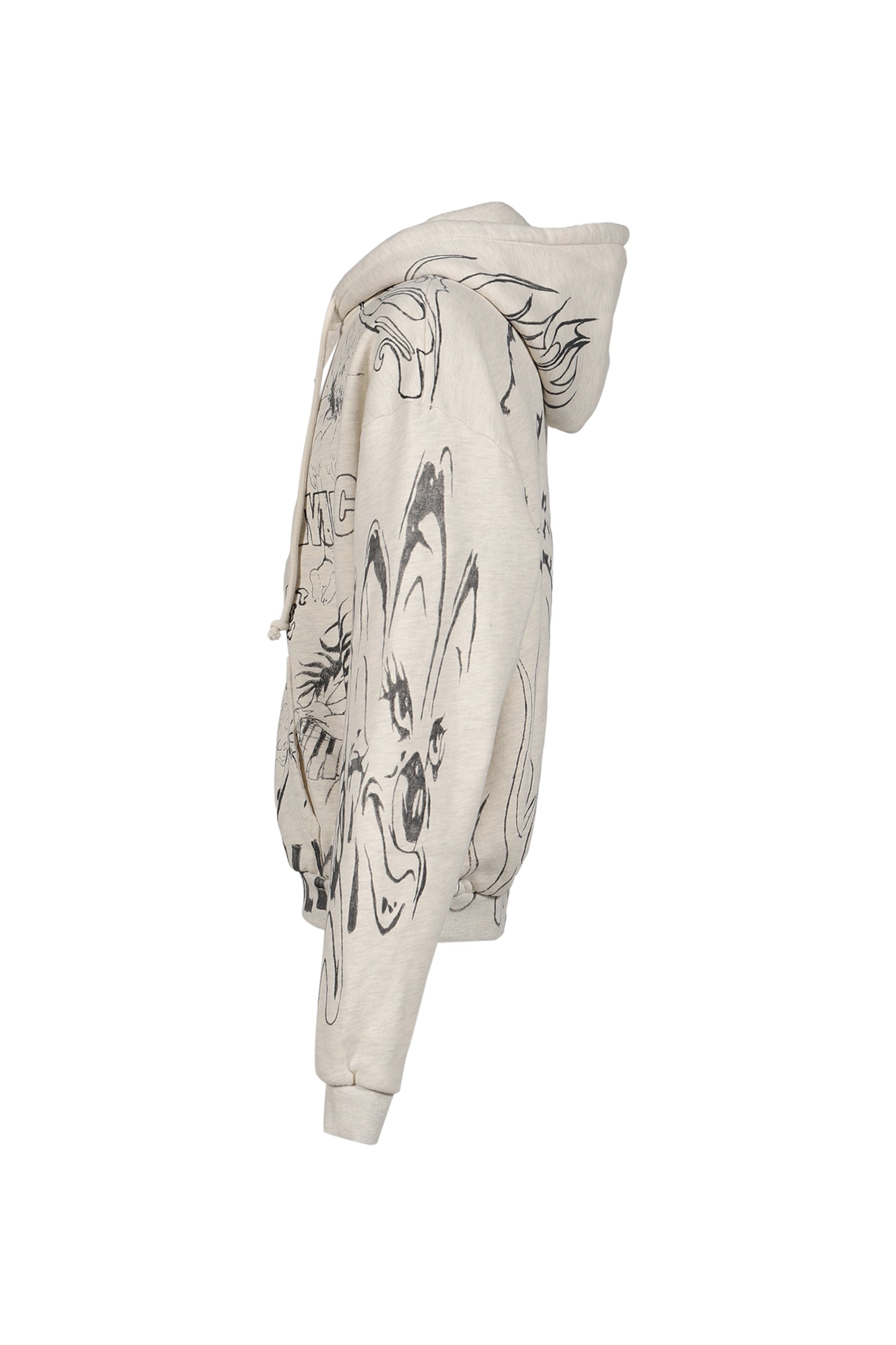 GRAFFITI ZIP-UP / GRY