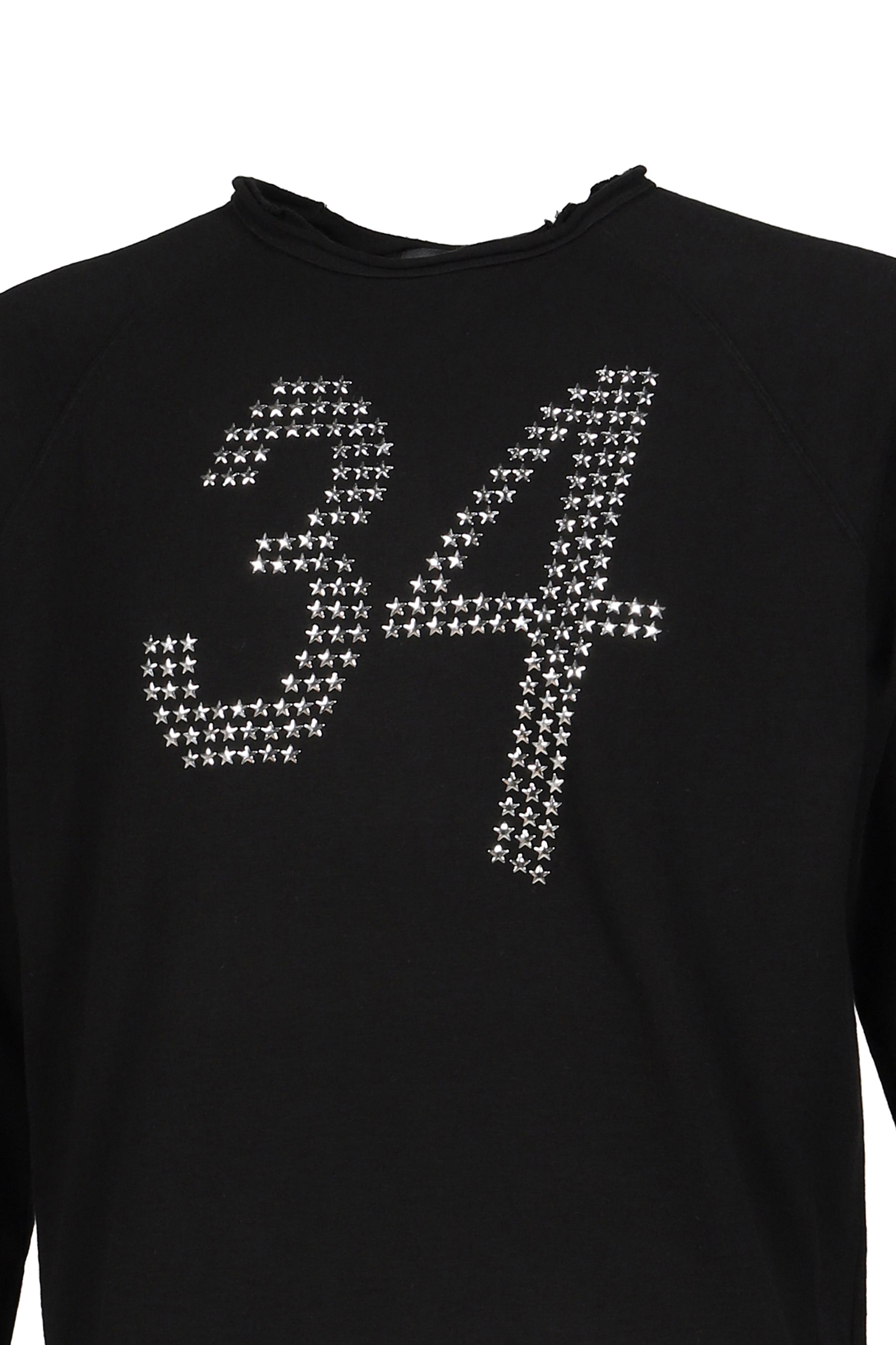 STAR 34 FITTED L/S T-SHIRT / BLK