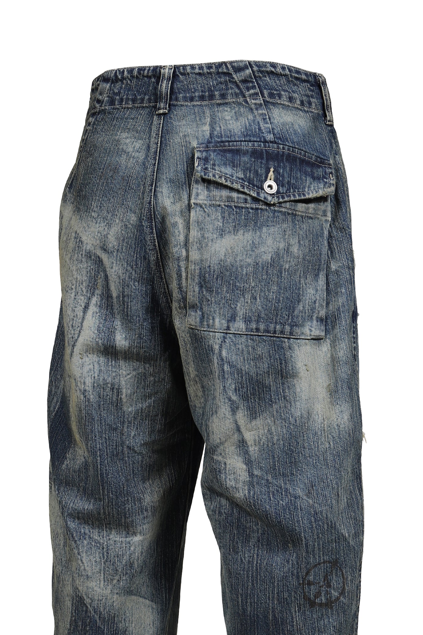 STEINBECK DENIM POCKET PANTS VINTAGE CUSTOM / BLU
