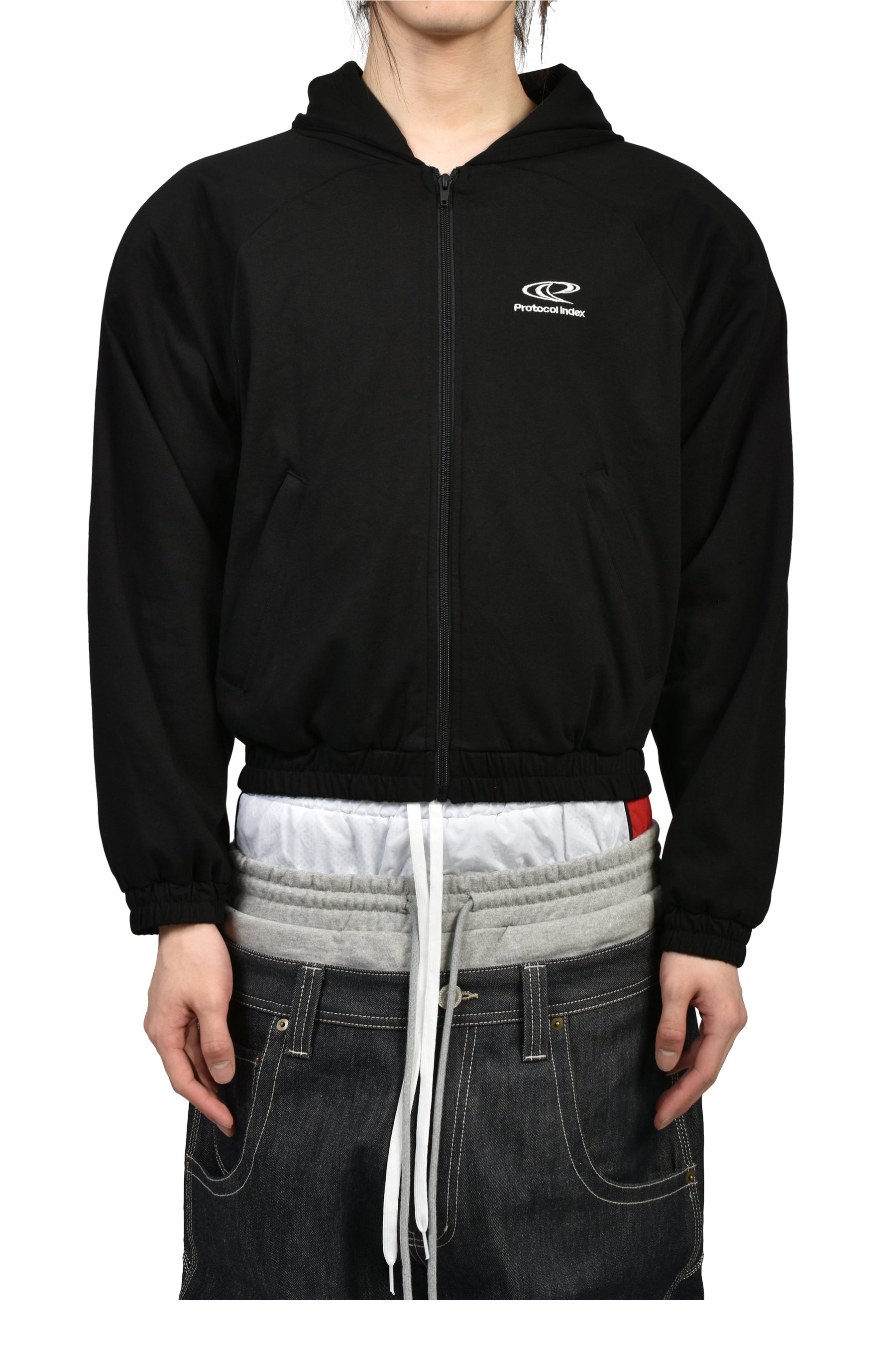Protocol Index Protocol Index SS26 ATHELEISURE COTTON ZIP HOODIE