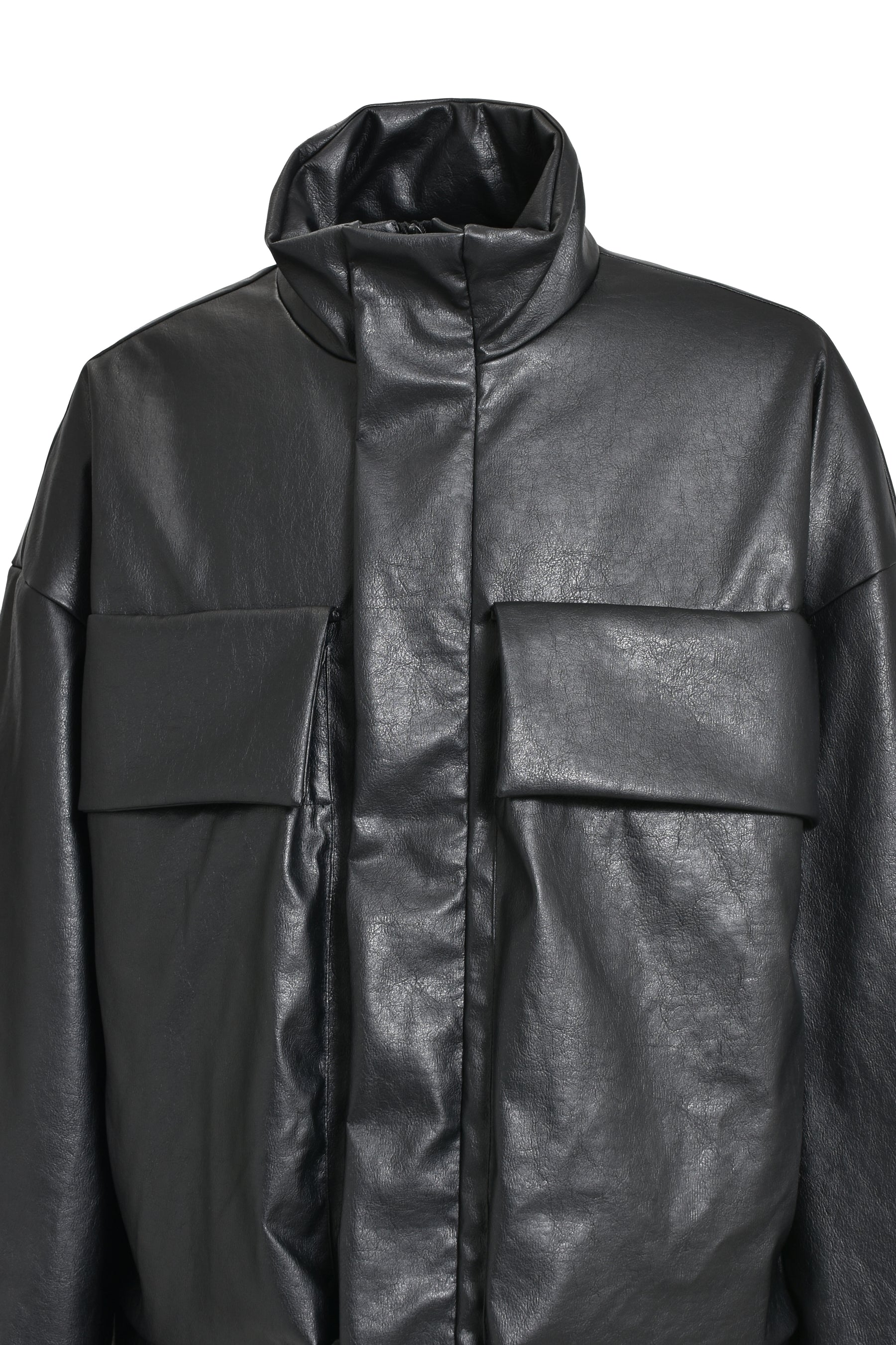 STAND COLLAR BLOUSON / BLK