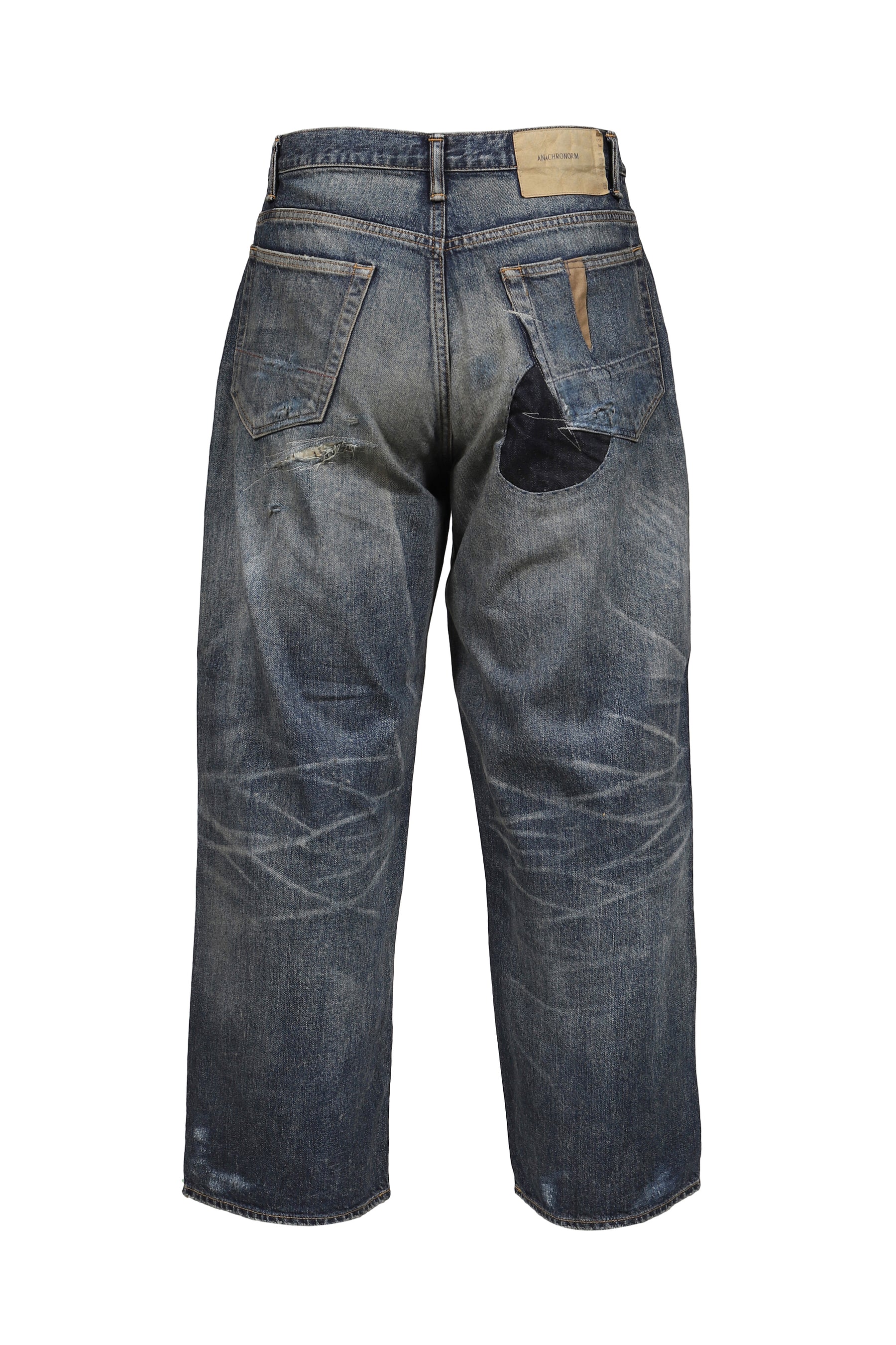REMAKED WIDE 5P DENIM PANTS / INDIGO