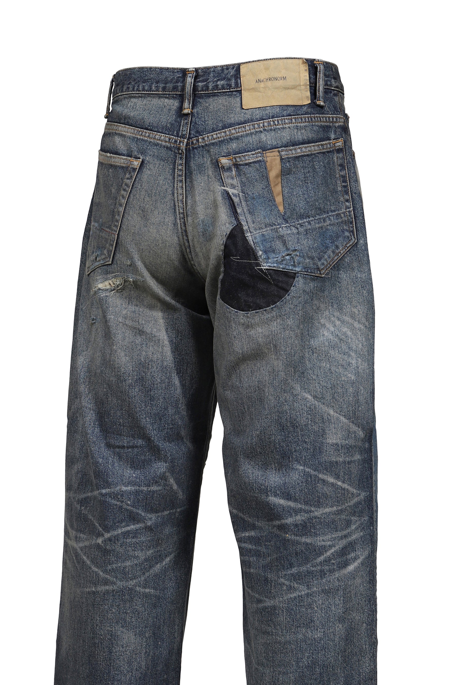 REMAKED WIDE 5P DENIM PANTS / INDIGO