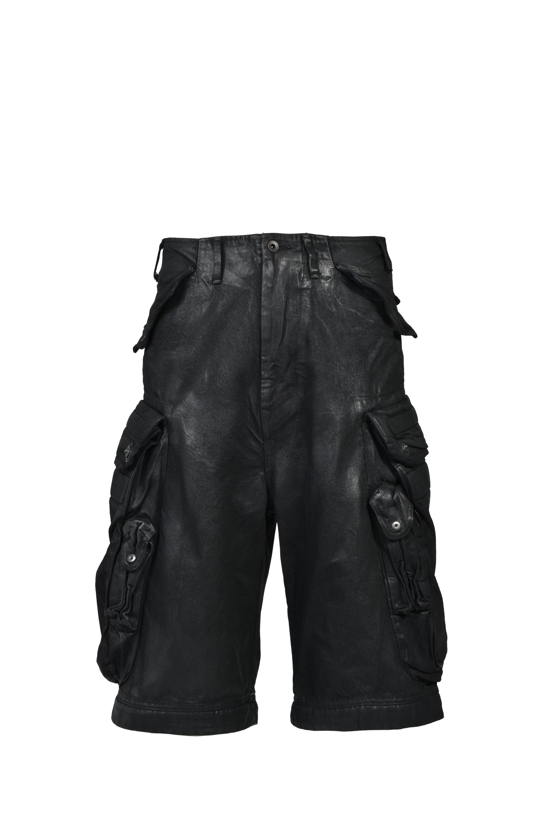 12oz DENIM GASMASK WIDE TROUSER (20TH EXCLUSIVE) / BLK