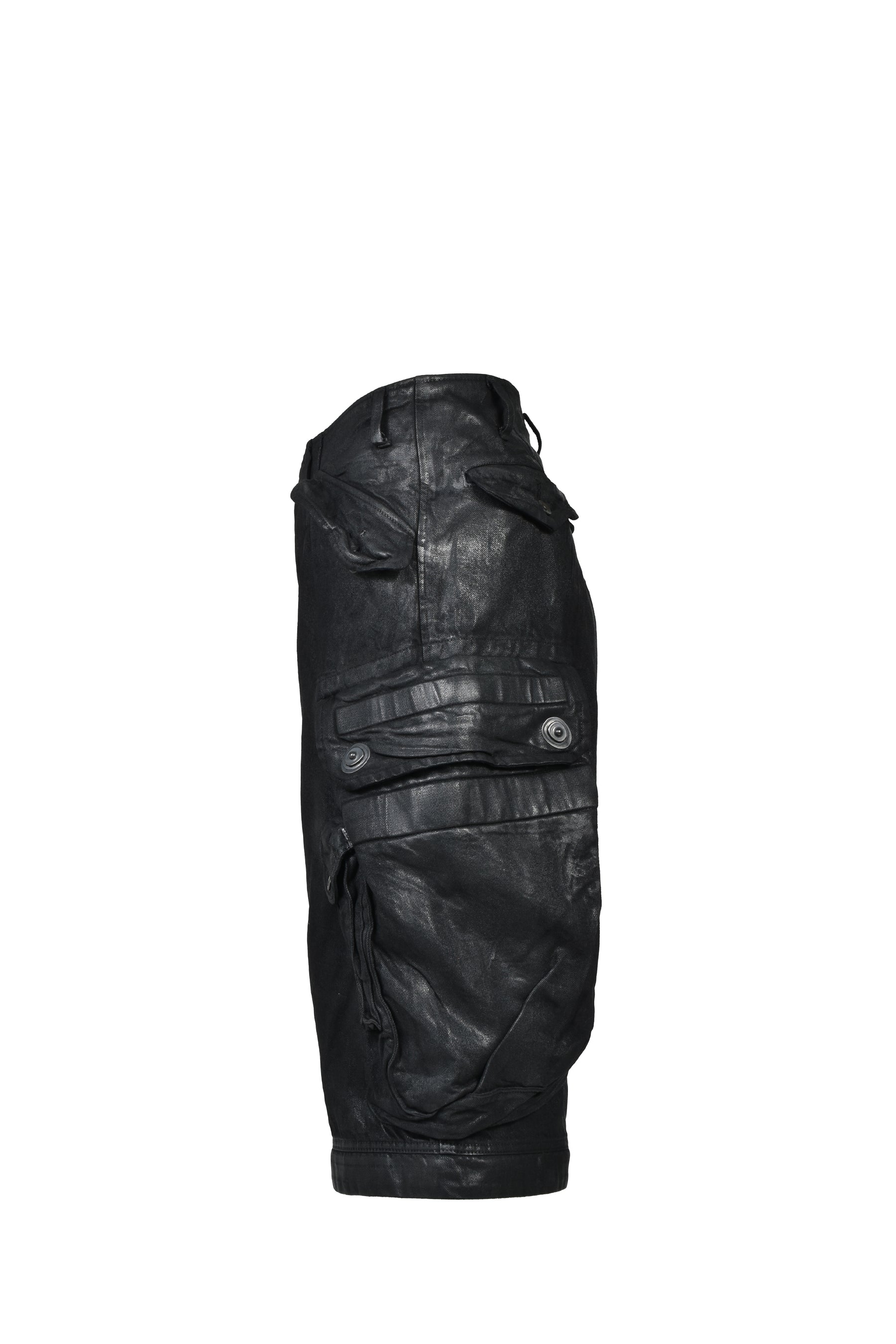 12oz DENIM GASMASK WIDE TROUSER (20TH EXCLUSIVE) / BLK
