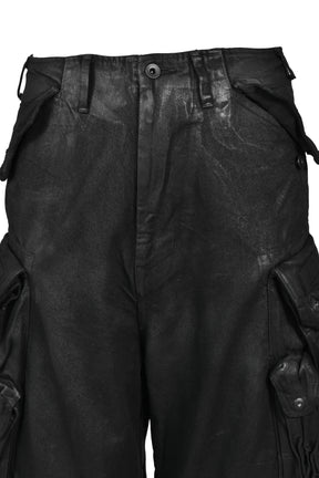 12oz DENIM GASMASK WIDE TROUSER (20TH EXCLUSIVE) / BLK