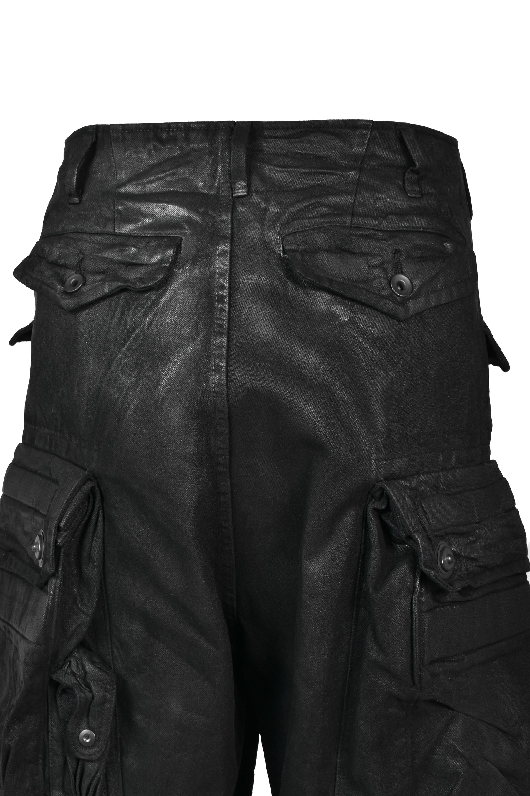 12oz DENIM GASMASK WIDE TROUSER (20TH EXCLUSIVE) / BLK