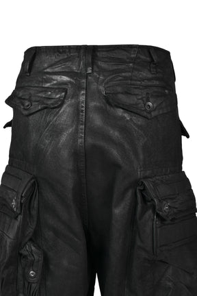 12oz DENIM GASMASK WIDE TROUSER (20TH EXCLUSIVE) / BLK