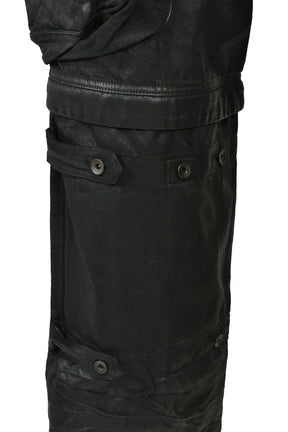 12oz DENIM GASMASK WIDE TROUSER (20TH EXCLUSIVE) / BLK