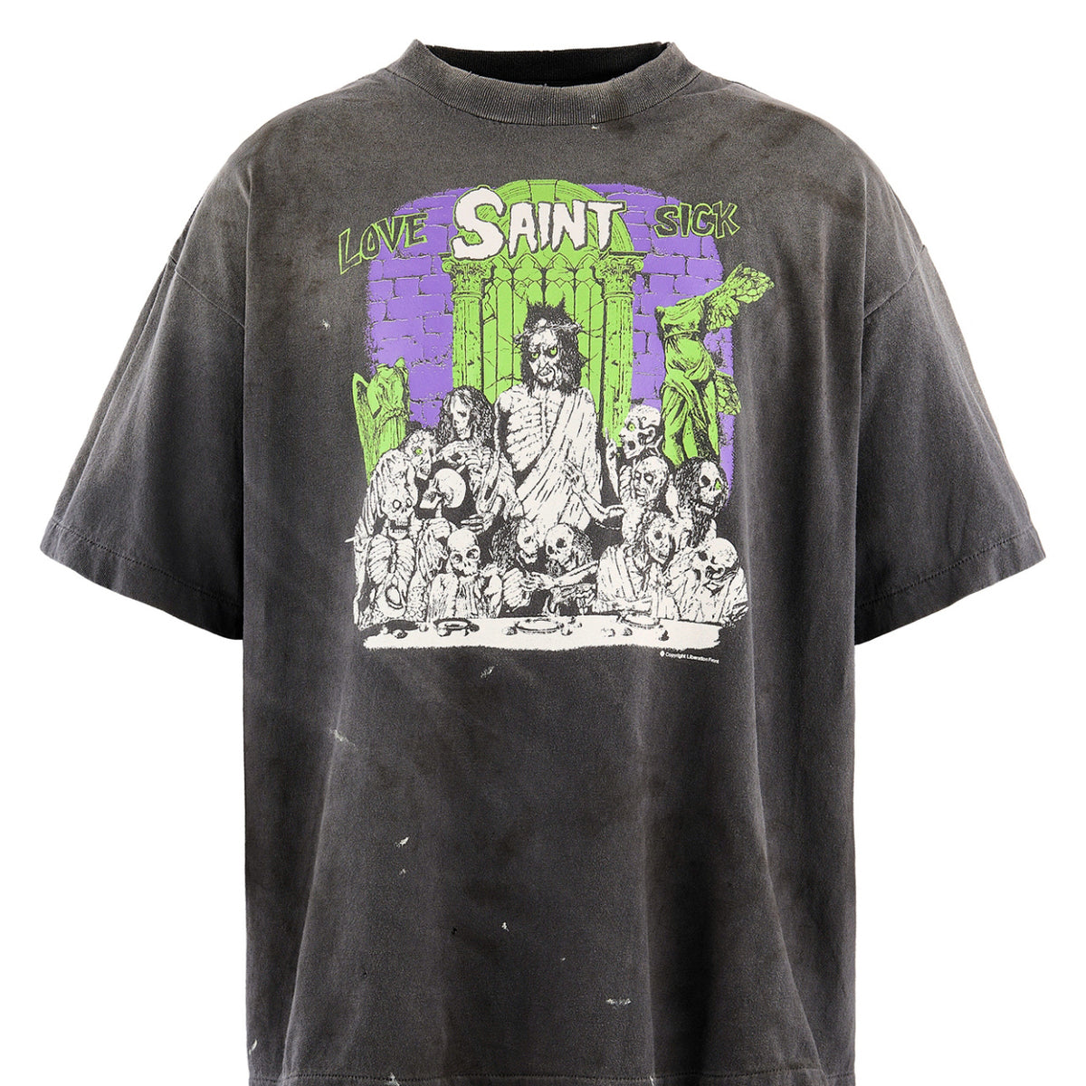 SAINT Mxxxxxx セントマイケル FW26 SS T-SHIRT/LOVE SICK / BLK