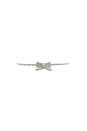CRYSTAL RIBBON HAIRBAND / WHT