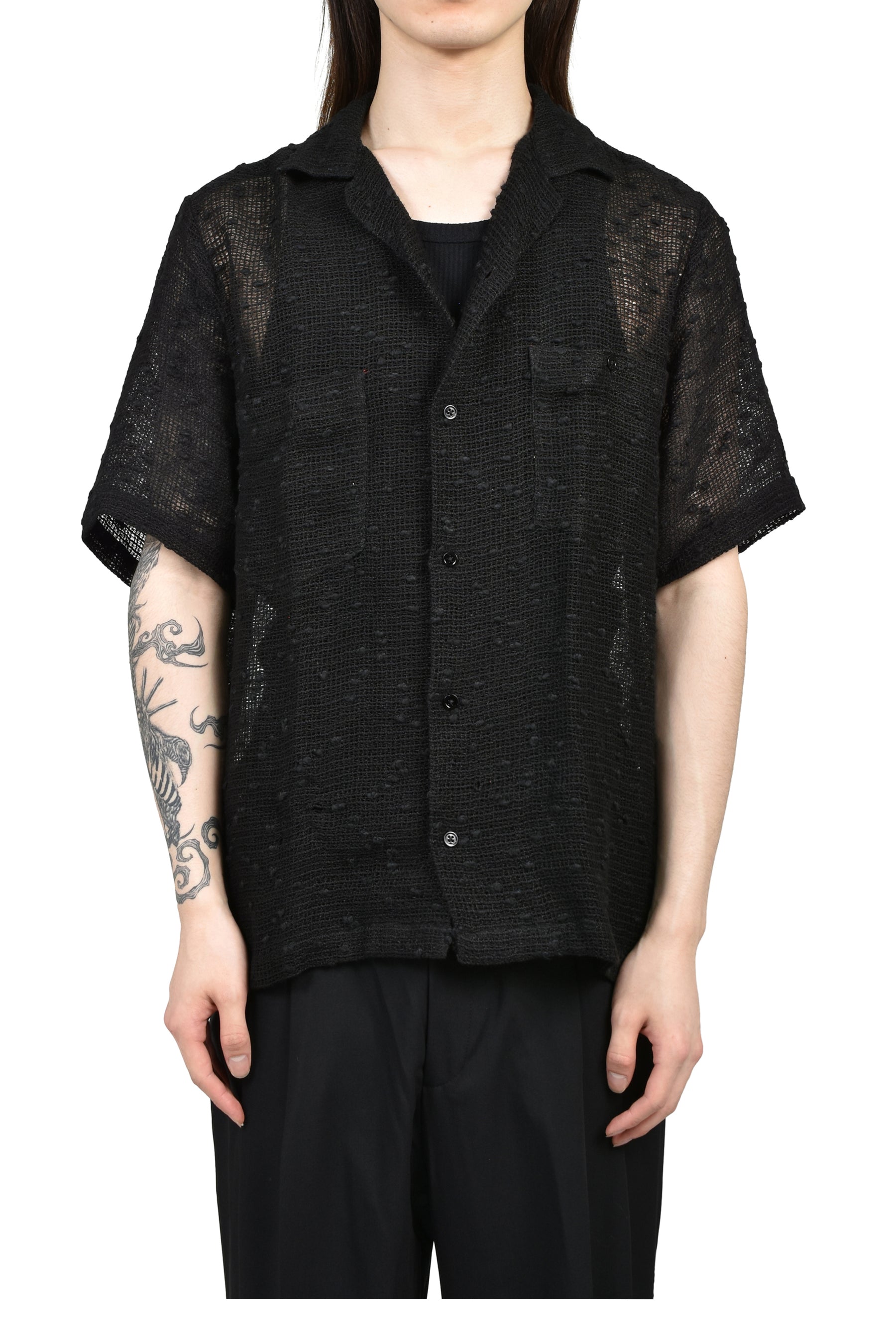 DEXTER SHIRT / BLK MESH
