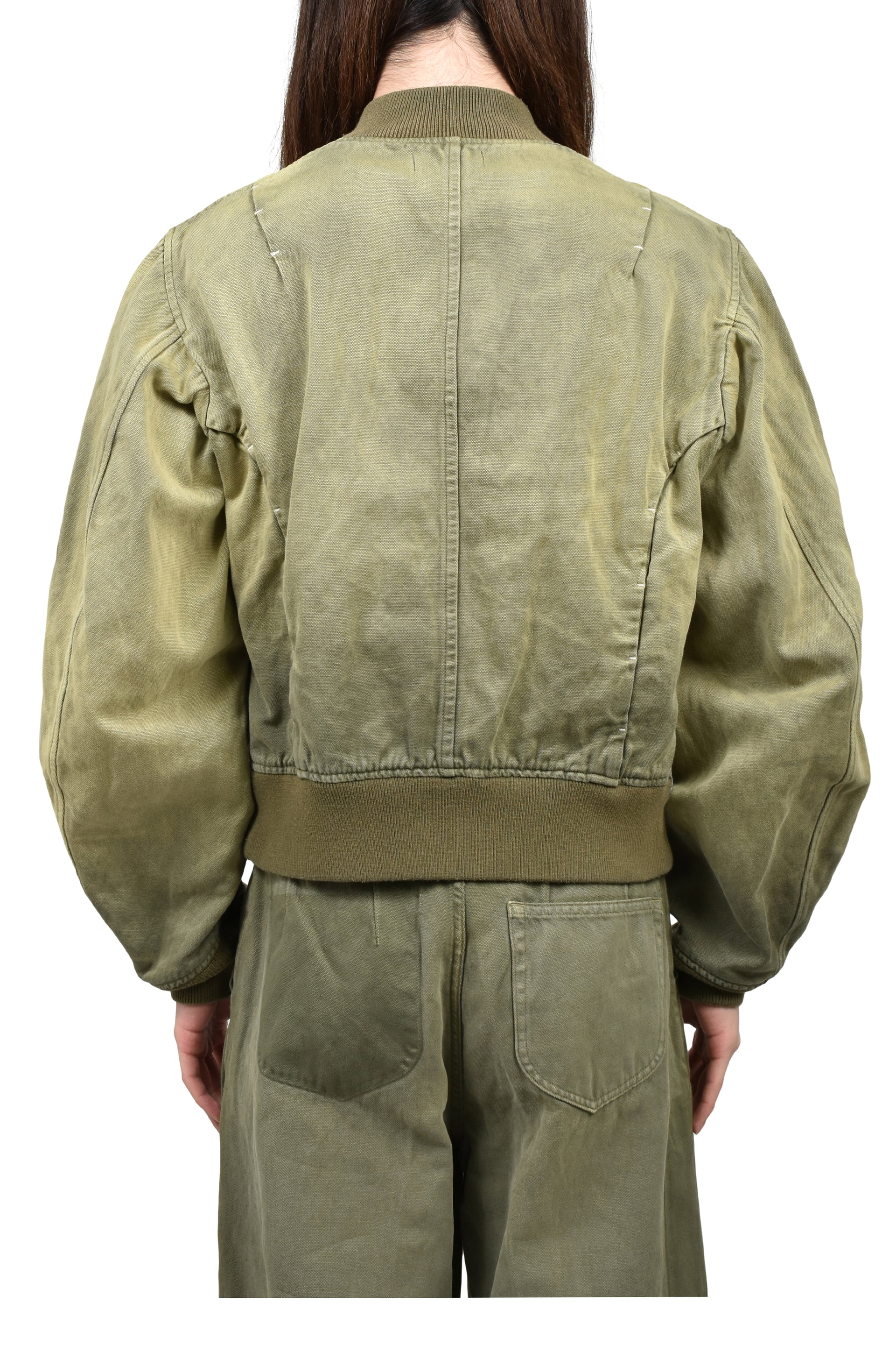 VICTORIAN BOMBER JACKET / SAGE GRN