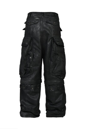 12oz DENIM GASMASK WIDE TROUSER (20TH EXCLUSIVE) / BLK