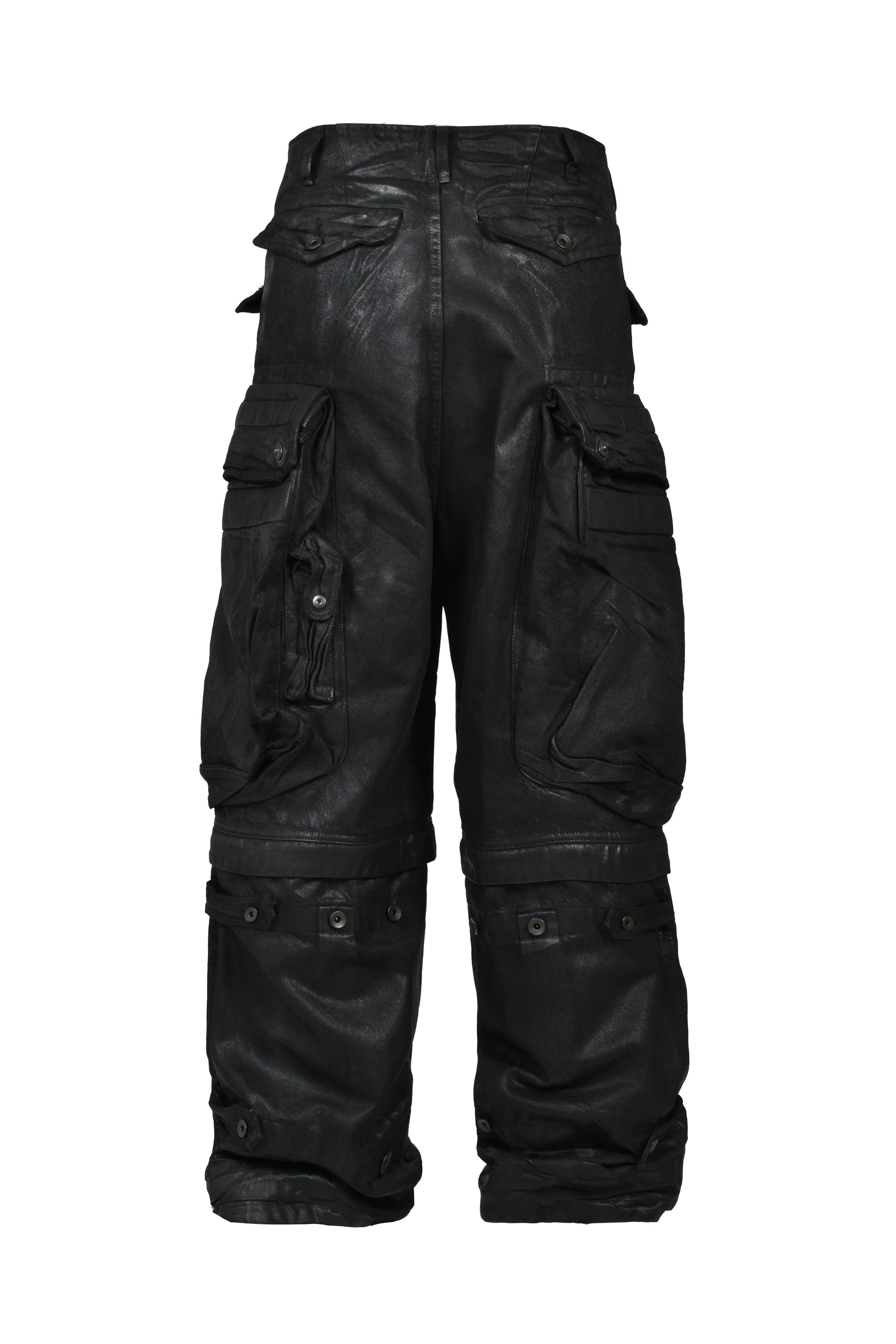12oz DENIM GASMASK WIDE TROUSER (20TH EXCLUSIVE) / BLK