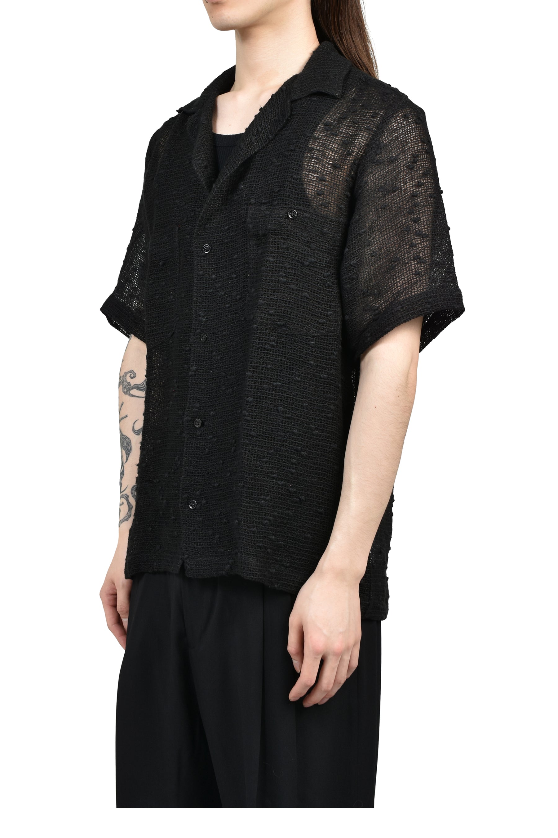 DEXTER SHIRT / BLK MESH
