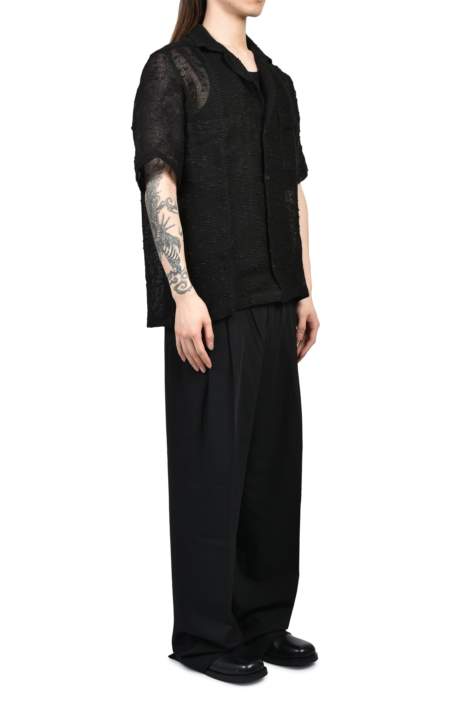 DEXTER SHIRT / BLK MESH
