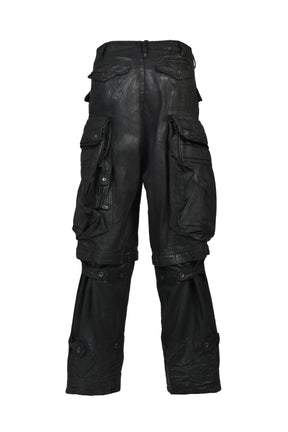 12oz DENIM GASMASK WIDE TROUSER (20TH EXCLUSIVE) / BLK