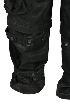 12oz DENIM GASMASK WIDE TROUSER (20TH EXCLUSIVE) / BLK