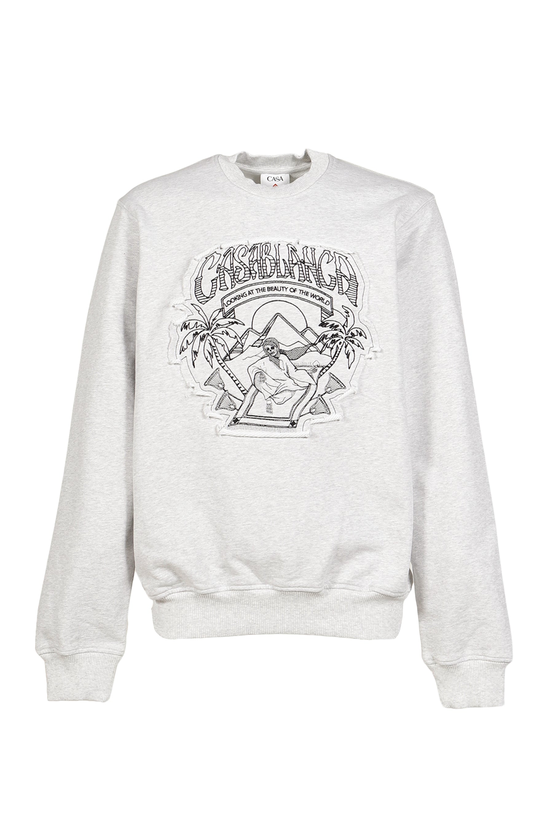 MAGIC CARPET APPLIQUE CLASSIC SWEATSHIRT / GREY