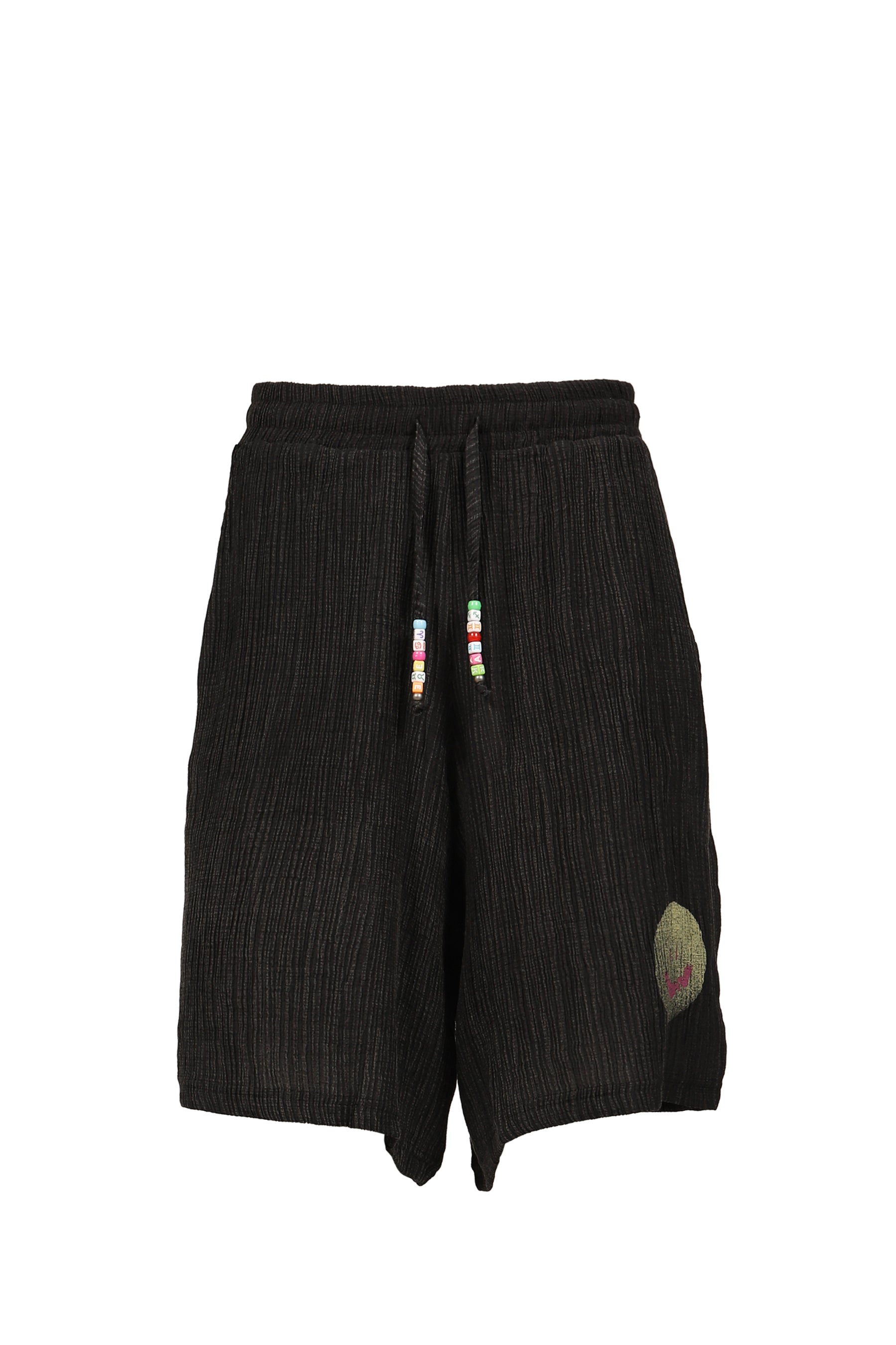 SMILE SHORTS UNISEX / WASHED BLK