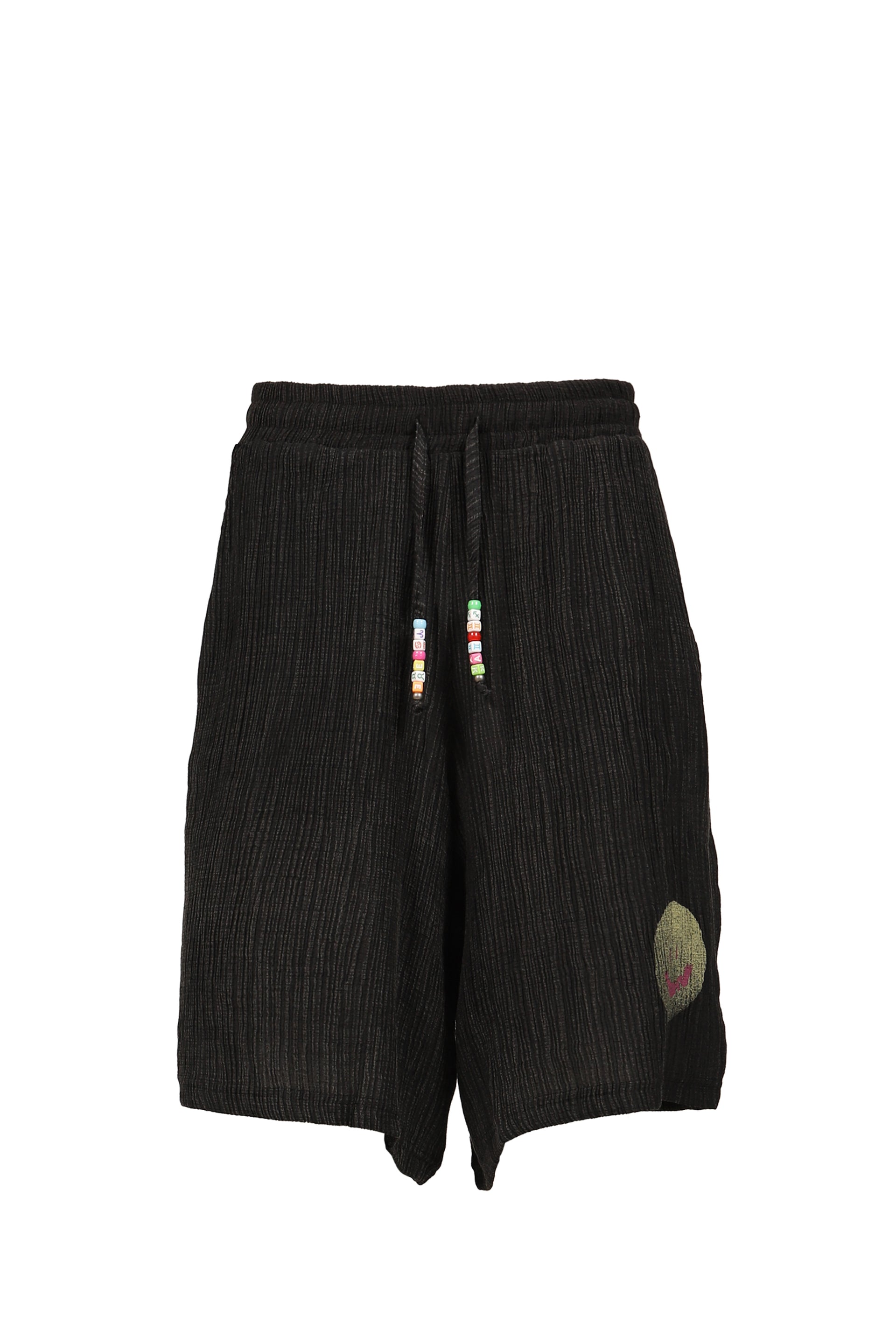 SMILE SHORTS UNISEX / WASHED BLK