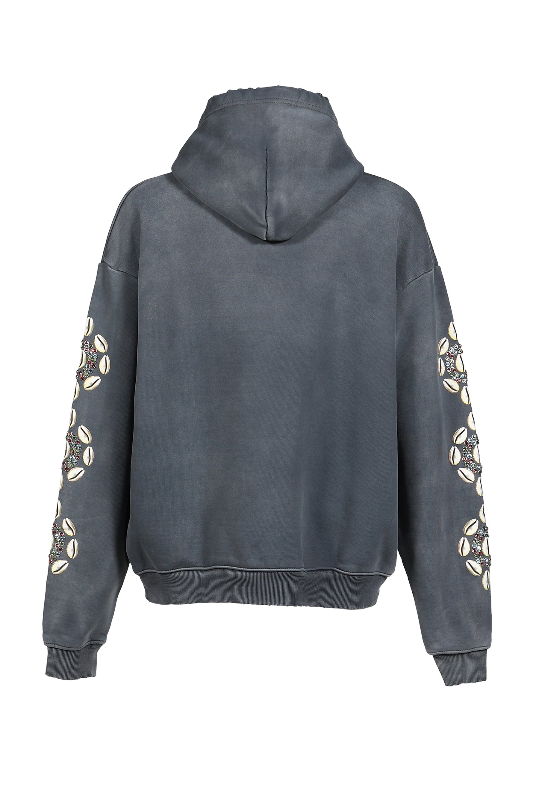 COWRIE CRYSTAL HOODIE / BLK
