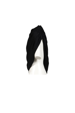 ASYMMETRICAL TWIST T-SHIRT / BLK