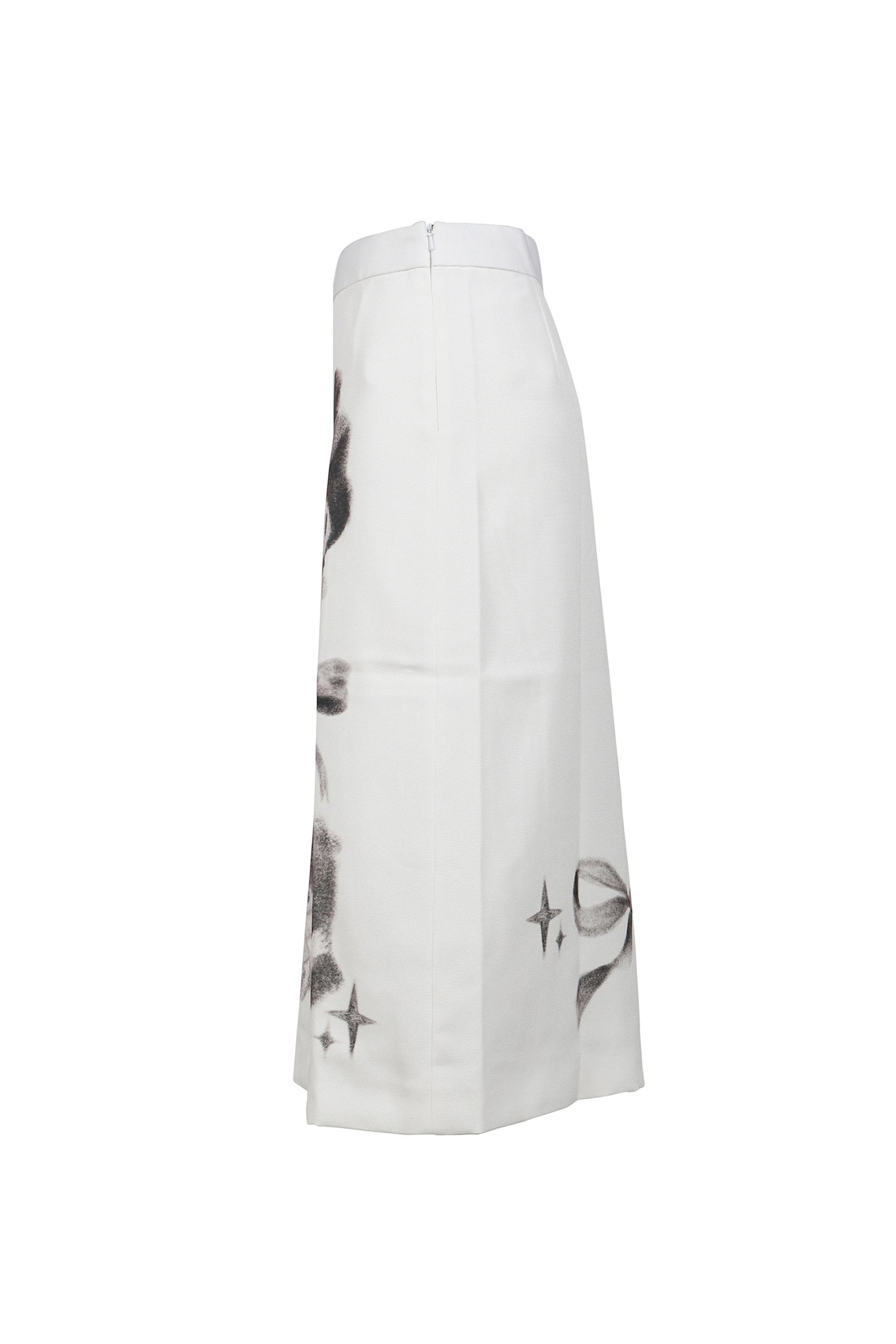 SANRIO MIDI SKIRT / WHITE