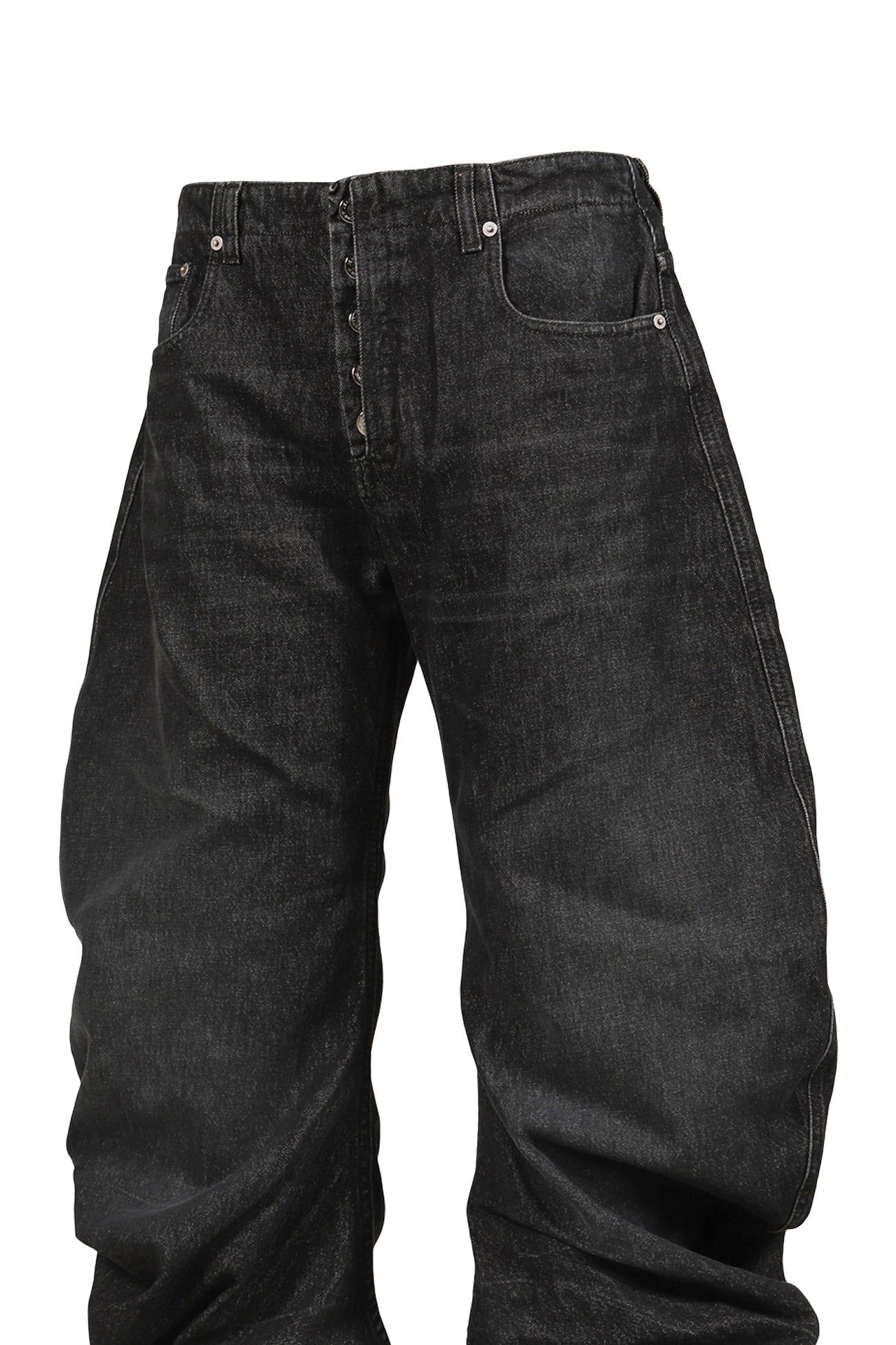 JEAN WITH OVERSIZED FIT / BLACK 