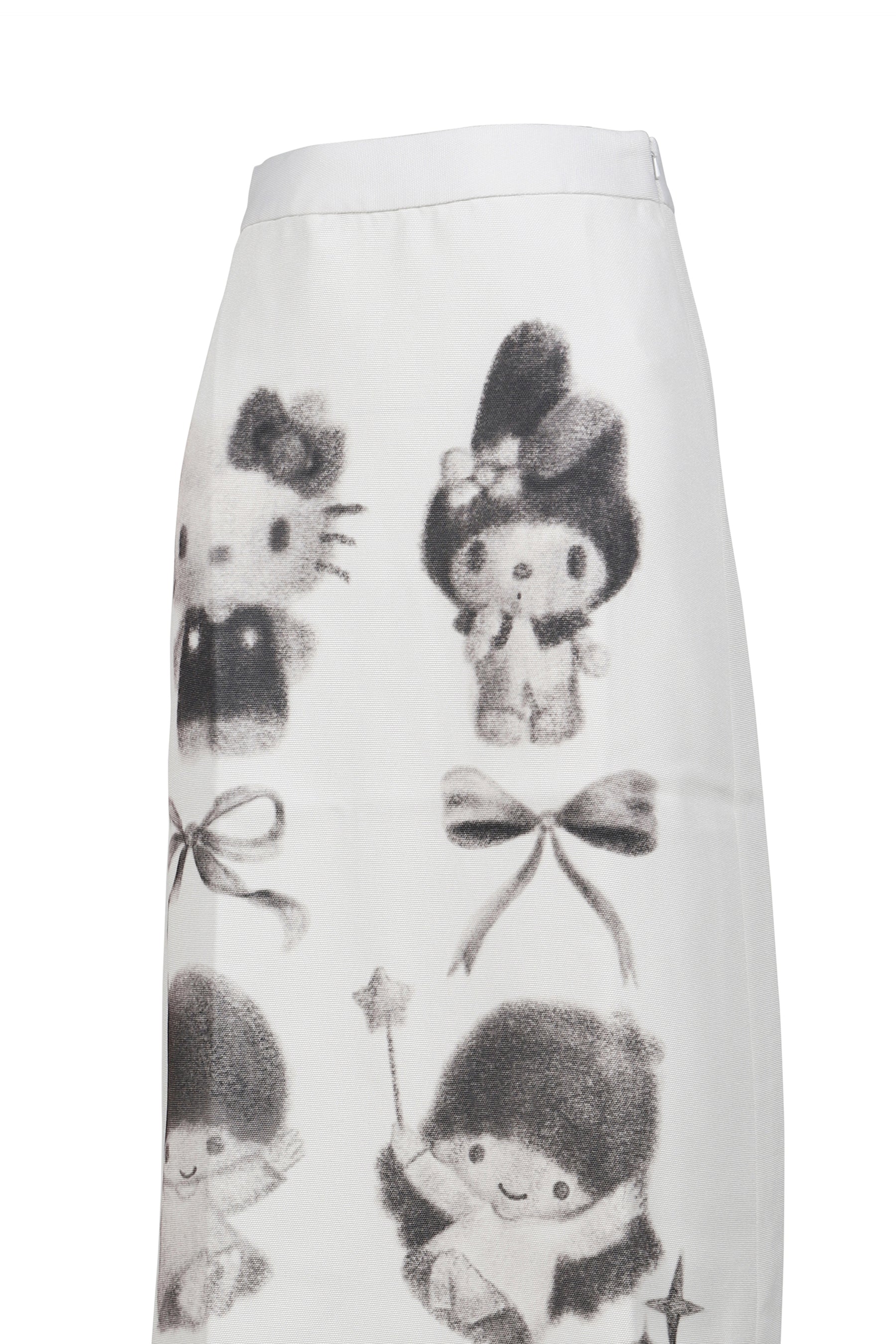 SANRIO MIDI SKIRT / WHITE