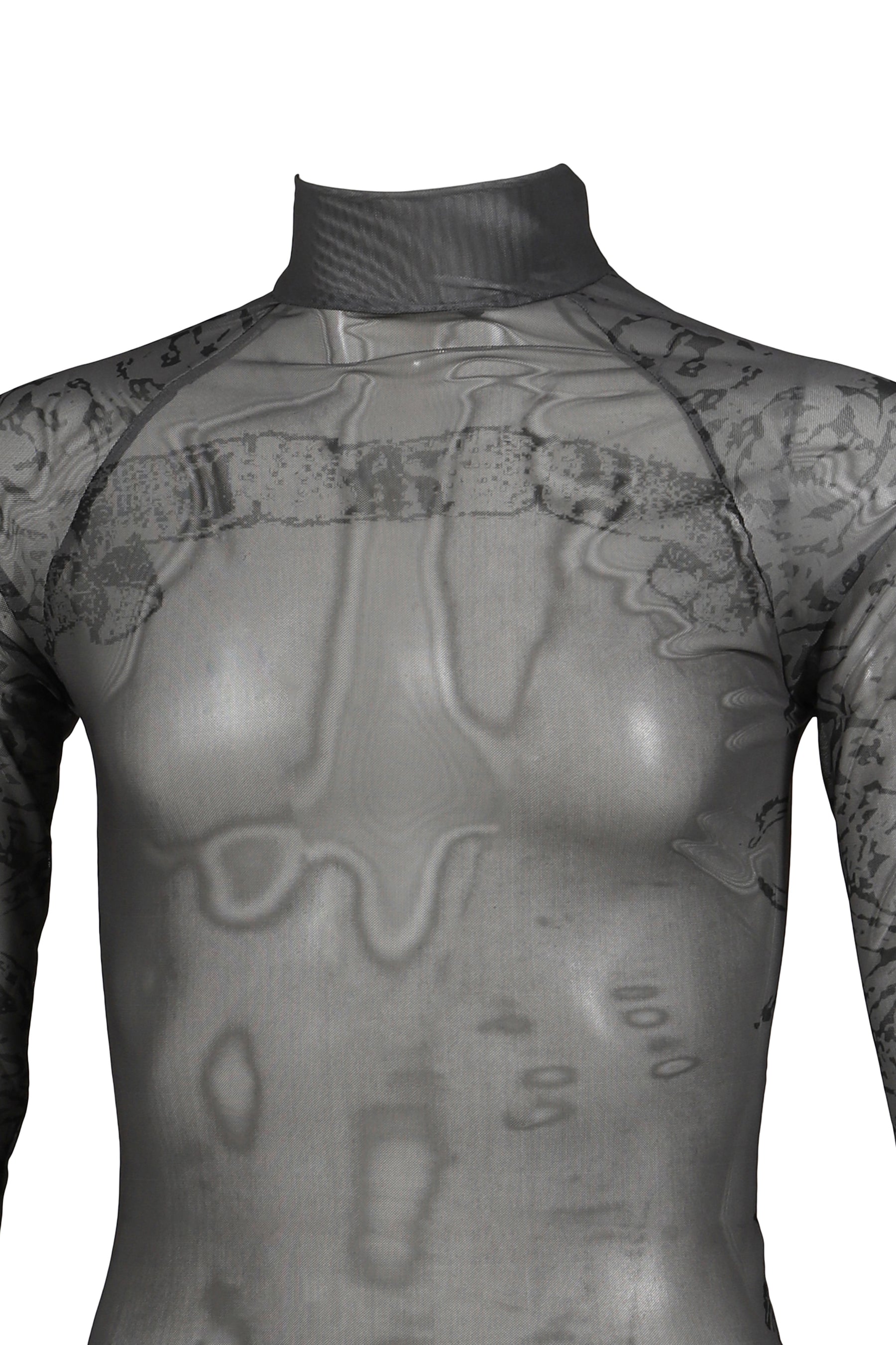 SWORD ART MESH TOP / GRY