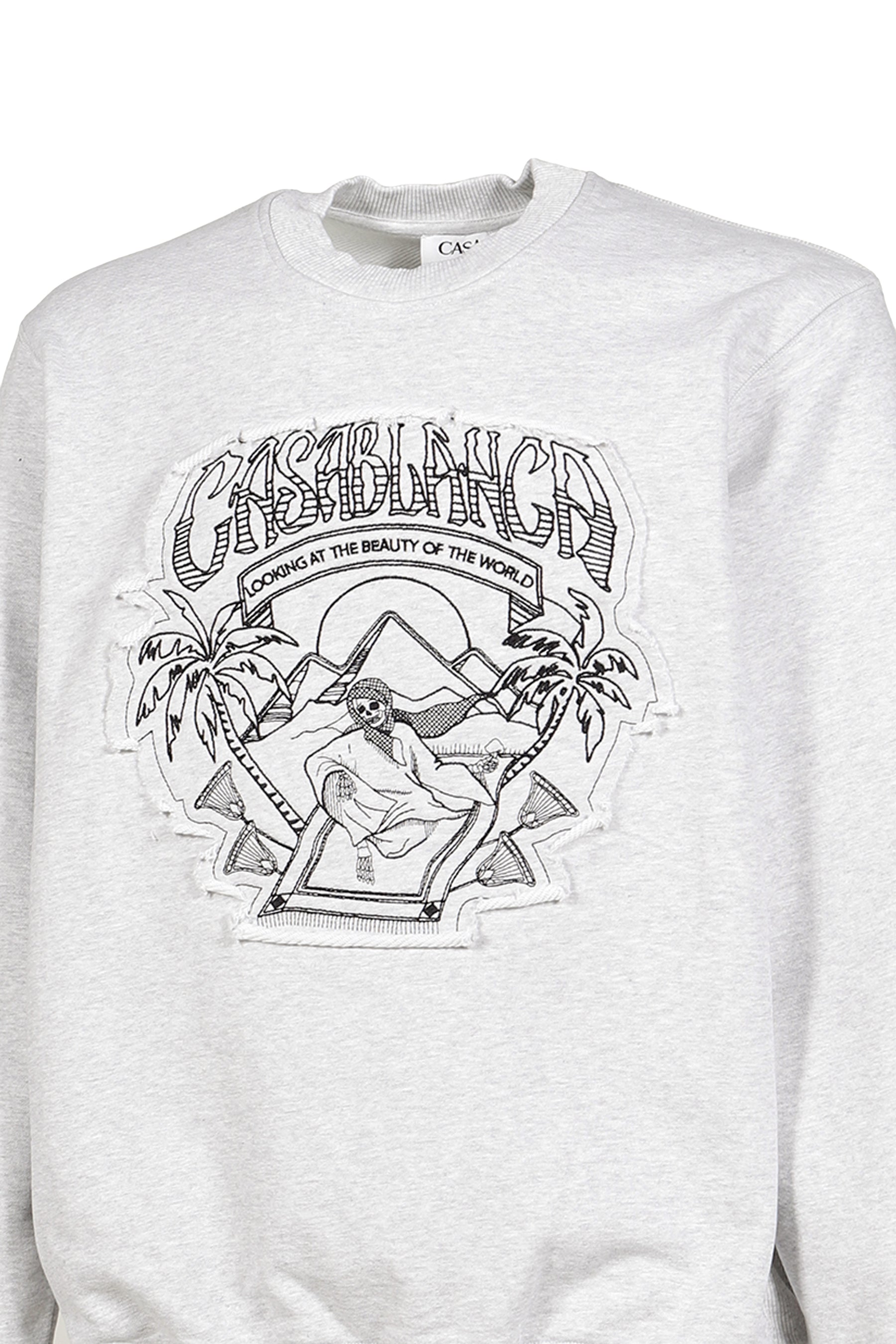 MAGIC CARPET APPLIQUE CLASSIC SWEATSHIRT / GREY