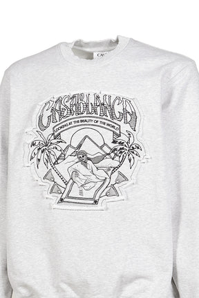 MAGIC CARPET APPLIQUE CLASSIC SWEATSHIRT / GREY