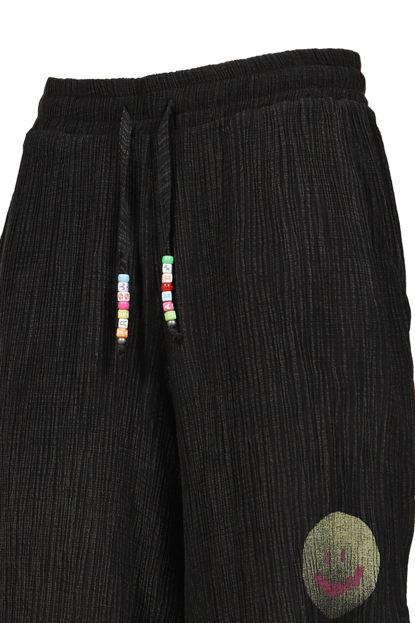 SMILE SHORTS UNISEX / WASHED BLK