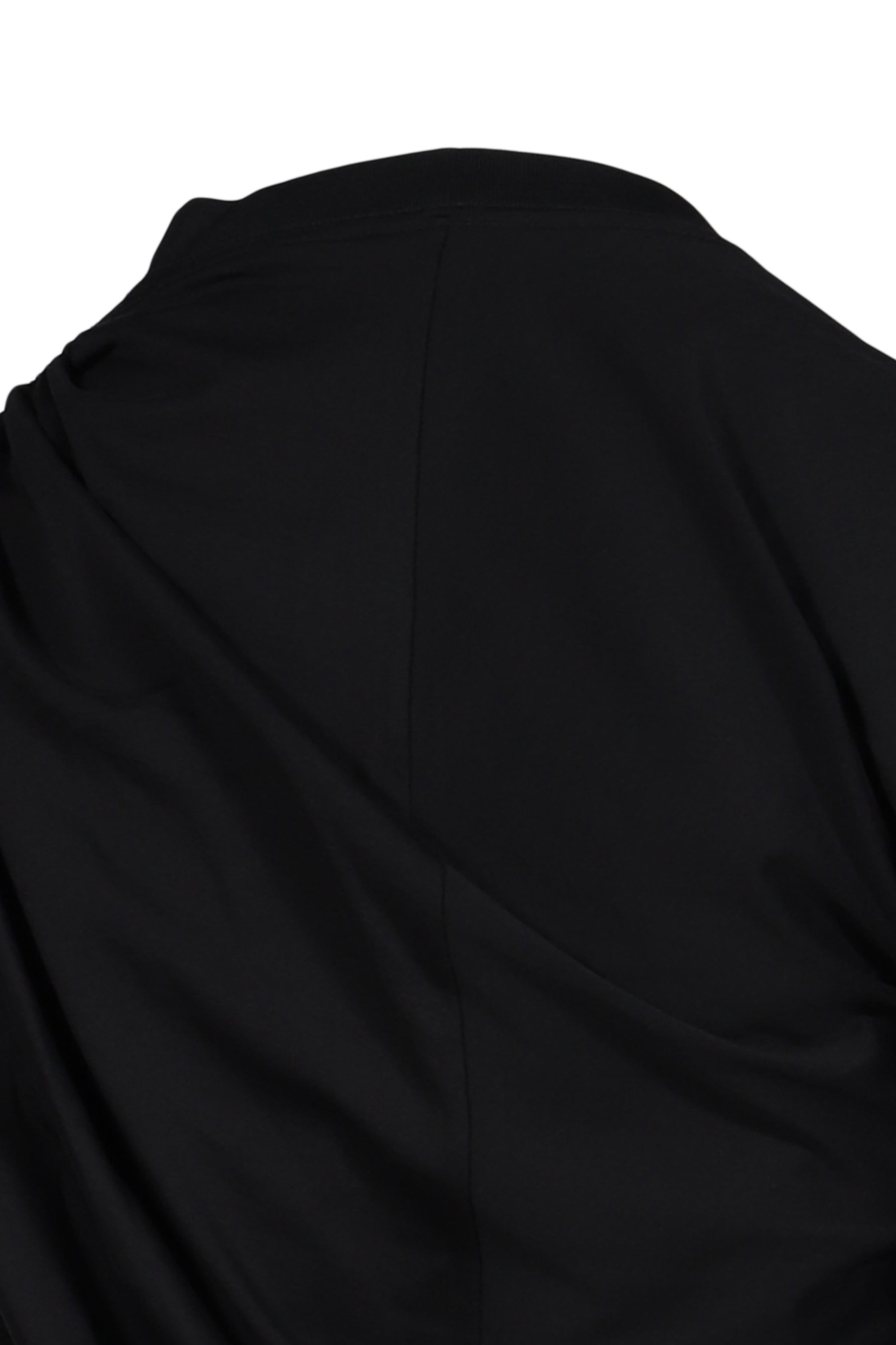 ASYMMETRICAL TWIST T-SHIRT / BLK
